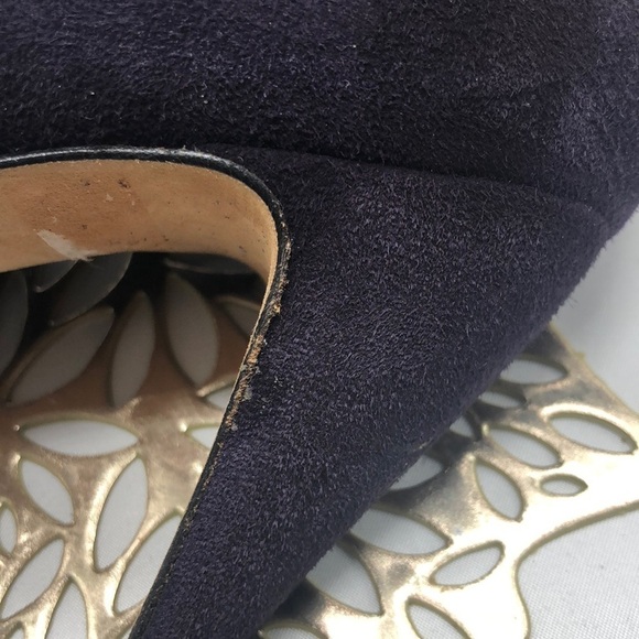 VIA SPIGA Made In Italy Purple Suede Unique Heels Size 6 - Picture 8 of 10